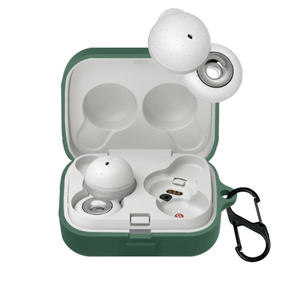 Silikoninen suojakotelo yhteensopiva LinkBuds WF-L900 Bluetooth-kuulokkeille, avaimenperällä