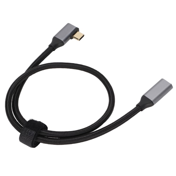 4K 100W PD 5A Oikeakulmainen 90 Asteen Gen 2 USB3.1 Type C Uros-Naaras Jatkojohto 50cm