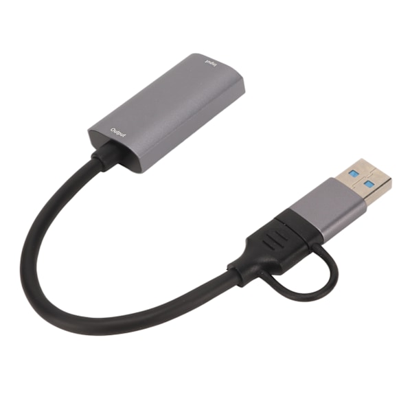 Video Capture Card 4K HD Multimedia Interface Hun til USB Type C Video Capture Adapter til PS5 til Xbox DVD Camcorder
