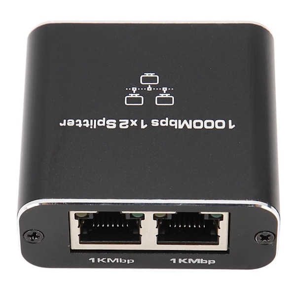 1000Mbps Ethernet Kabeldelare 1 till 2 Kompatibel med Cat5 Cat5e Cat6 Cat7 Två Enheter Delar RJ45 Nätverksdelare
