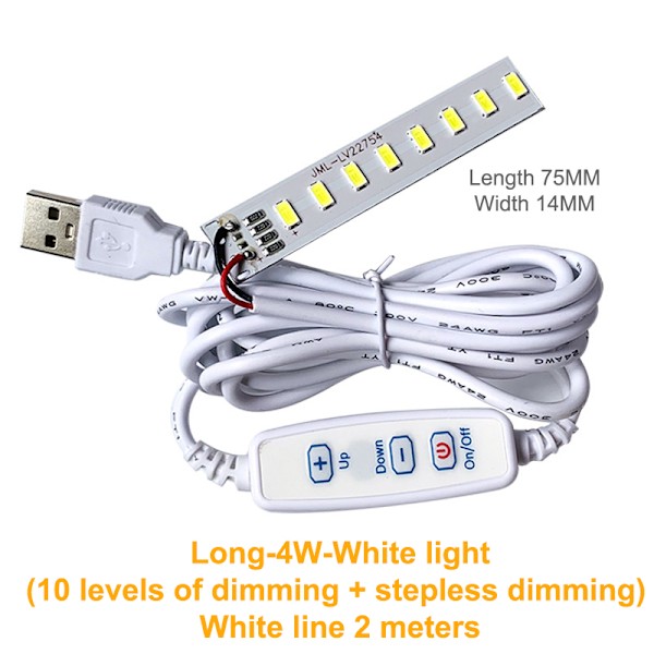 DC 5V Dæmpbar LED-chips SMD LED-lampe DIY Light Justerbar LED A17