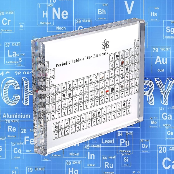Akryl periodisk tabel over virkelige grundstoffer, kemiske grundstoffer Dis