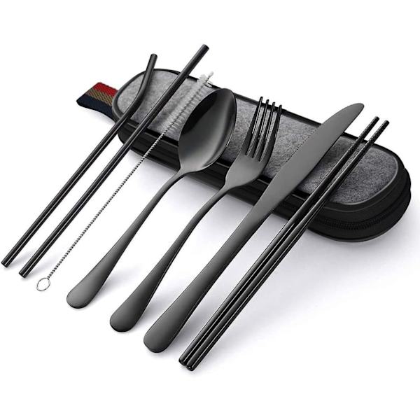 Set, Set i rostfritt stål , Knivar, gafflar,