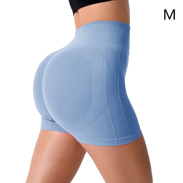 Shorts för kvinnor Träning Gym Shorts Scrunch Butt Booty Shorts Skims blue blue M