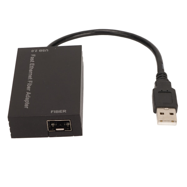 100M Ethernet Server Adapter Höghastighets Strömsparläge USB2.0 Port Enkel Optisk Port SFP Adapter för Stationära Datorer