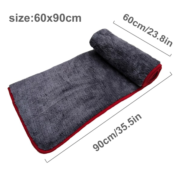 1200GSM autojen yksityiskohtien mikrokuitupyyhe puhdistusliina auton kuivaamiseen autonpesuun autonhoitoliina autonpesuun keittiöön 2pcs Superfine Fiber