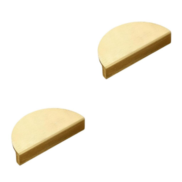 1/2/3 Halvmåne Trækskab Håndtag Skuffe Trækknop Køkken Gold 10x5cm 2Set