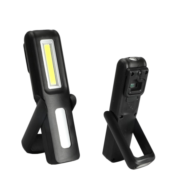 HHL LED Ficklampa Ficklampa Utomhus Handy Lamp Bärbar Uppladdningsbar (svart)
