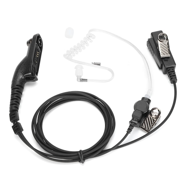 Luftrør Øretelefon Rektangulær Klips Transparent Lydrør Headset for APX2000 APX7000 APX6000