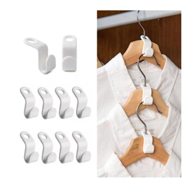 50/100-pakke Kleshengere - Koblingskrok - Organizer 100PCS