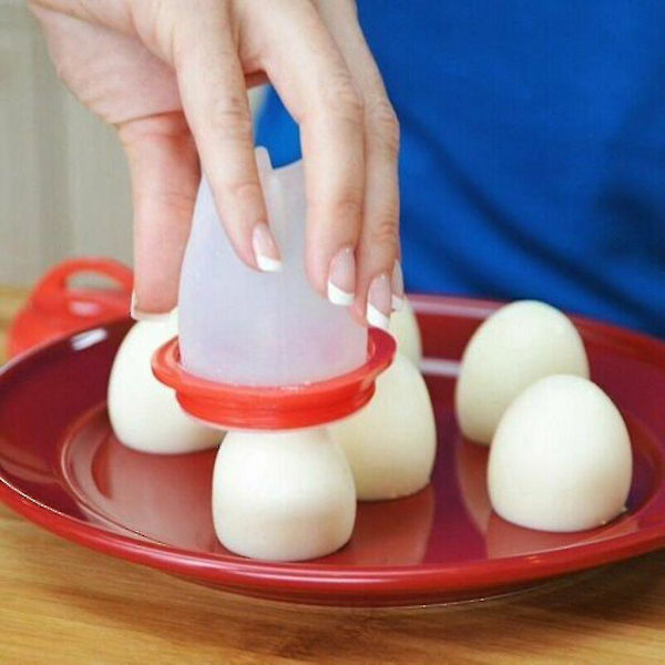 6x Eierking Egg Cooker Silikon Eggies Non-stick Silicone Egg S utan skal-3