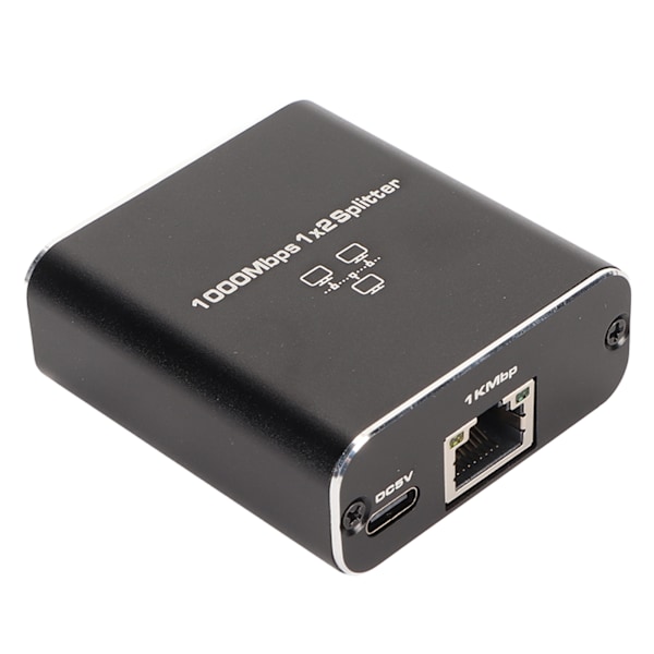 Ethernet Splitter RJ45 1 Inn 2 Ut Gigabit Internett Splitter 1000Mbps Høyhastighets LAN Splitter for TV-er Stasjonære Datamaskiner Rutere