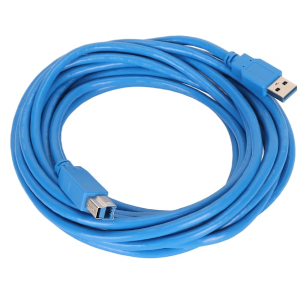 USB 3.0 Kabel A til B Han til Han Høj Hastighed Firkantet Åbning Printertilbehør 5 meter