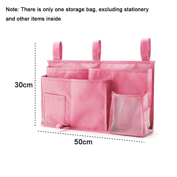 Oppbevaringsveske Henge seng ved sengen Organizer oppbevaringsveske pink