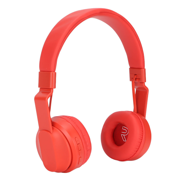 Fingertime BOBO1 Bluetooth-hörlurar för barn, stöder Line-in-uppspelningsläge, minneskortsuppspelningsläge, barnläge (Röd)