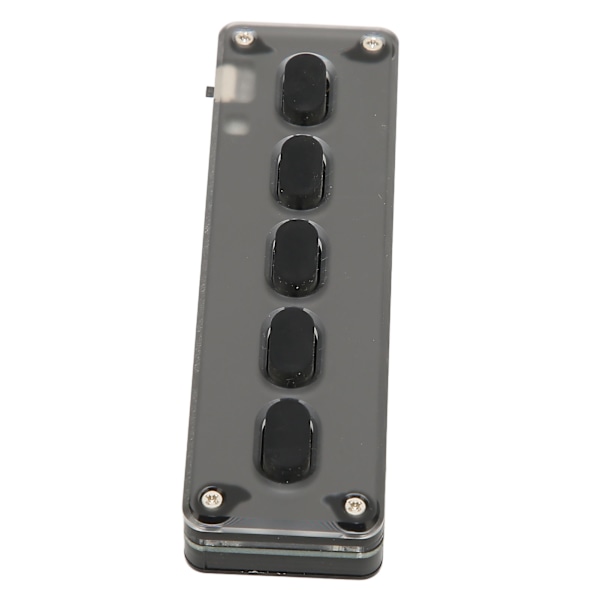 Programmerbart tastatur 5 taster kablet USB trådløs Bluetooth dual mode mini silikon lydløs DIY programmerbart gaming tastatur svart