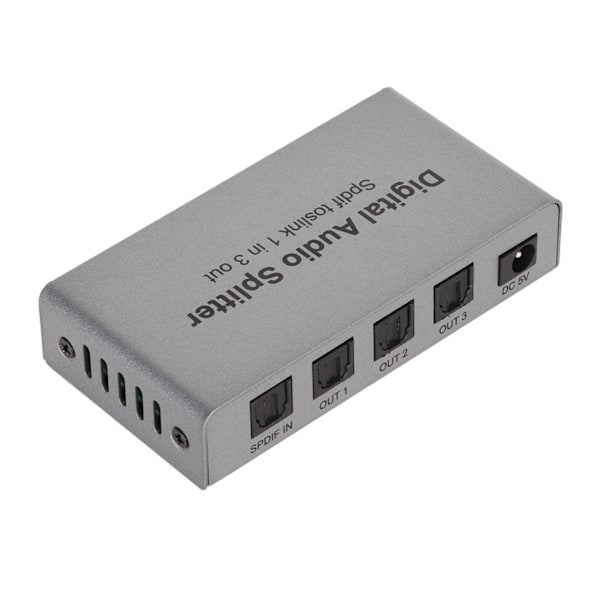 1x3 SPDIF Optisk Splitter Stöder LPCM2.0 DTS för Dolby AC3 Digital Optisk Ljudsplitter för Hemmabio DVD CD-spelare