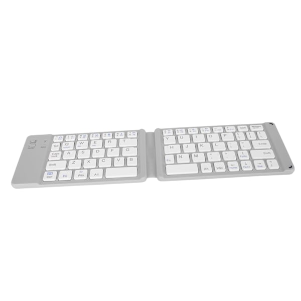 Vikbart Bluetooth-tangentbord Slim Fickformat Portabelt Trådlöst Tangentbord för Windows7 8 Surfplatta Notebook Mobiltelefon Grå Vit
