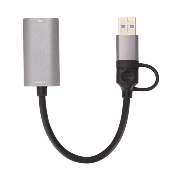 Video Capture Card 4K HD Multimedia Interface Hun til USB Type C Video Capture Adapter til PS5 til Xbox DVD Camcorder