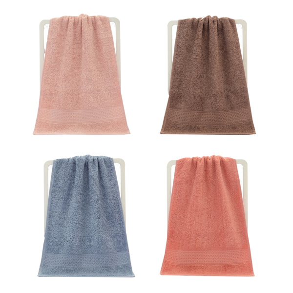 Håndkle i ren bomull | Grønn & Hvit | Sett med 4 Ultra Soft Combination 4