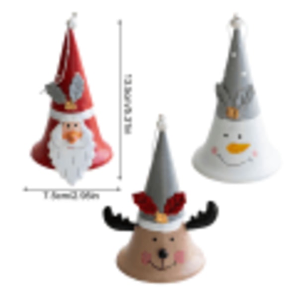 Joulukellokoristelufestivaali Ornamentti Xmas Tree Iron Elk