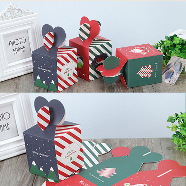 5/10st Xmaspåsar Godislåda Pappersbärare C-5ST