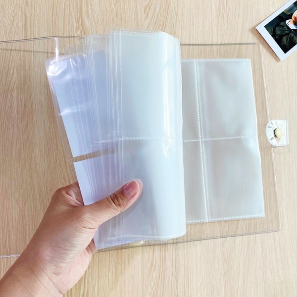 Fotoalbum 3/5 tums fotokort Binder Instax Mini Album white 3 inches