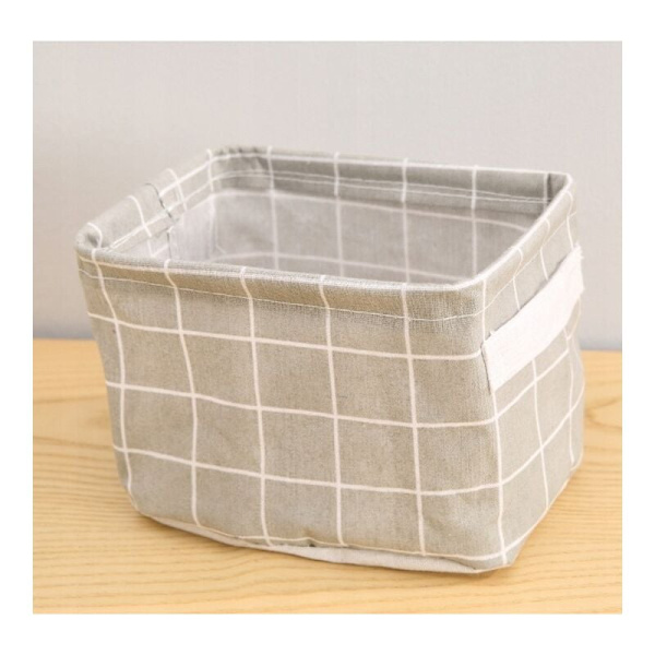 5 Tygställ förvaringskorg tygpåse förvaringsväska klädkorg diverse korg 20*14*16cm