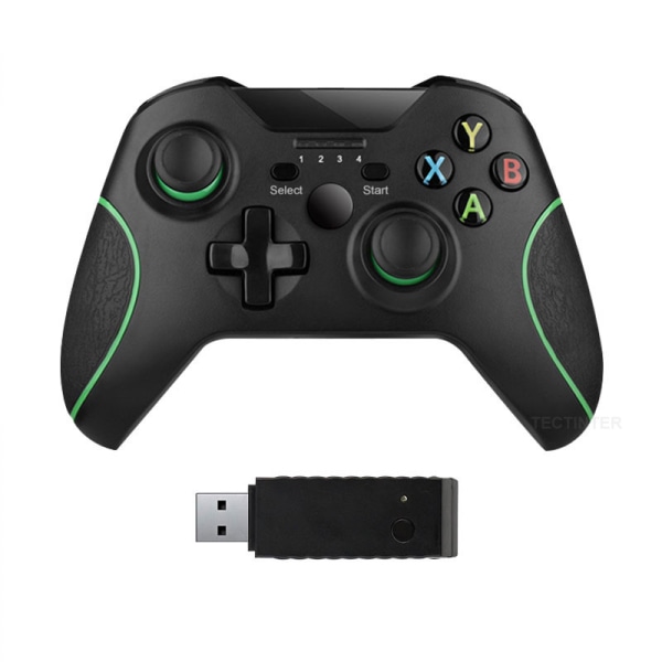 2,4G trådlöst spel Xbox Single Handle Portable Computer Controller 360 Degree Console Joystick Tillbehörsbyte - Svart