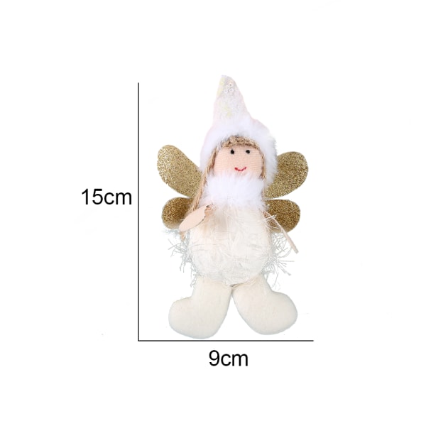 Joulunukke Xmas Pehmo Angel Charm Joulukuusi Charm Lelu style 1