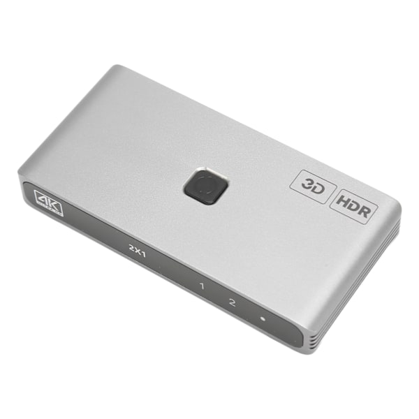 4K HD Switch 1 in 2 ut Upp till 18Gbps 4K 60Hz 3D CEC HDCP2.2 Stöd HD Multimedia Switch för TV Projektor Spelare YC Q201