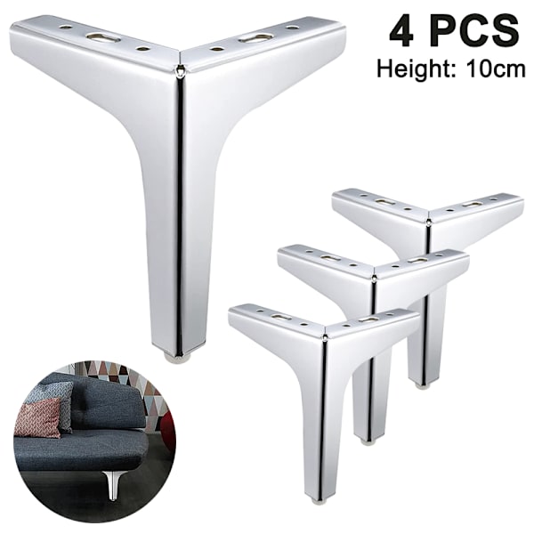 4Pack metallmöbler soffben, modern stil DIY möbelfötter