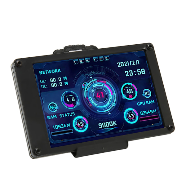 3,5 tommer IPS USB Mini Skærm CPU GPU RAM Temperatur Data Monitor PC Sensor Panel Display med 4 Pin Bundkort Kabel