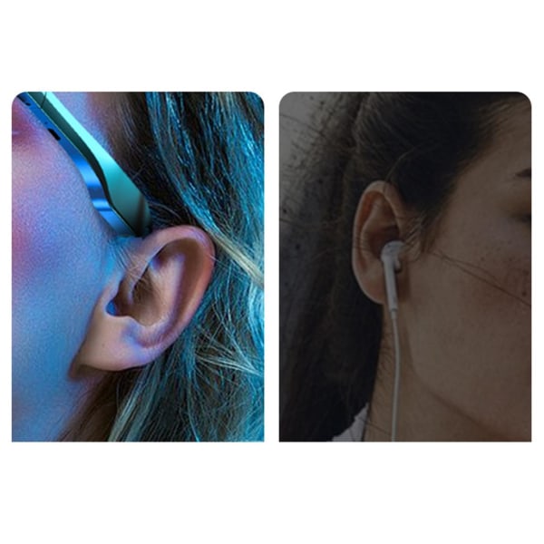 1/3/5 Bluetooth Audio Smart Glasses Vedenpitävä Sisäänrakennettu mikrofoni White 15.3 x 5 x 3cm 1Set