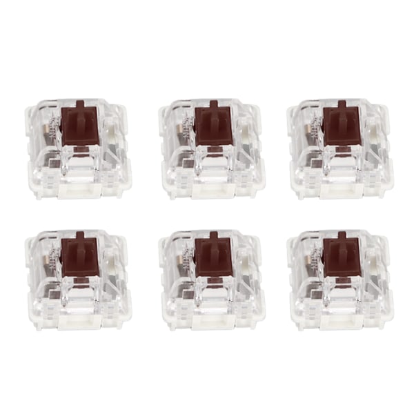 10 stk. Mekanisk tastaturbryter Brun bryter Premium ABS Delikat struktur Lang levetid Mekaniske brytere