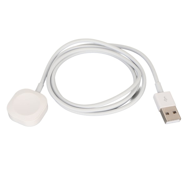 Uroplader til Apple Watch Series 8 7 6 5 4 3 2 1 SE Bærbar USB Magnetisk Trådløs Uropladningsledning til Hjem Rejse Kontor Hvid