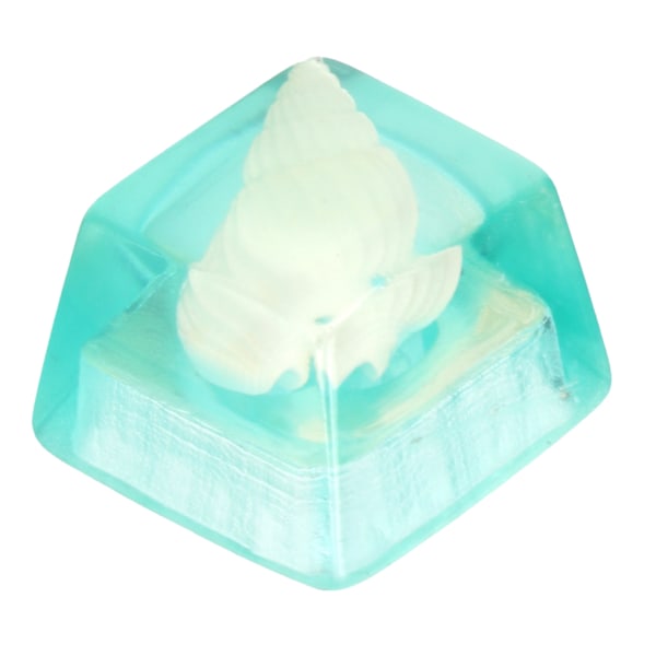 Resin Keycap Håndlavet Korrosionsbestandig Universel Mekanisk Tastaturtilbehør (Blå Skal)