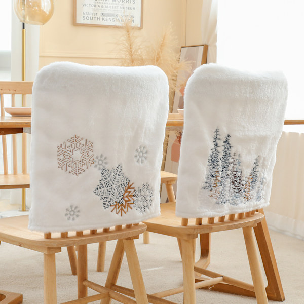 2 jul snöflinga julgran stil stol täcker tecknad