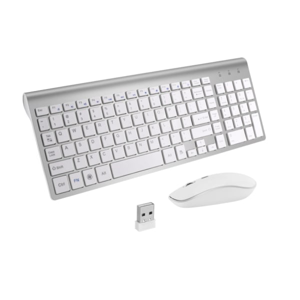 Trådløs tastatur mus Combo, cimetech Compact fuld størrelse