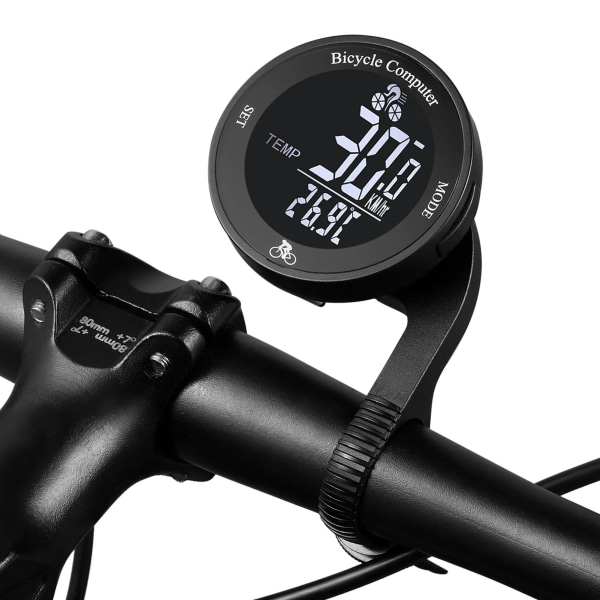 Multi LCD skærm Cykel speedometer sort diameter 62mm