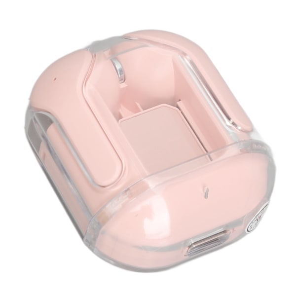 Trådlösa Bluetooth-hörlurar BT 5.3 Stereo HiFi-ljud HD-samtal USB-uppladdningsbara Bluetooth-hörlurar för mobiltelefon surfplatta Rosa Plast