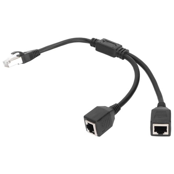 RJ45 Ethernet Adapter Kabel Forlængerfunktion 1 til 2 Port Fremragende Tilslutningssplitter Adapter til Hjemmekontor