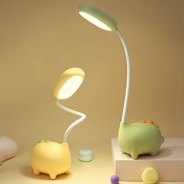 1/2/3/5 Kids LED Touch Sensor Skrivbordslampa 3Modes Dimbar bord Yellow 1 Pc