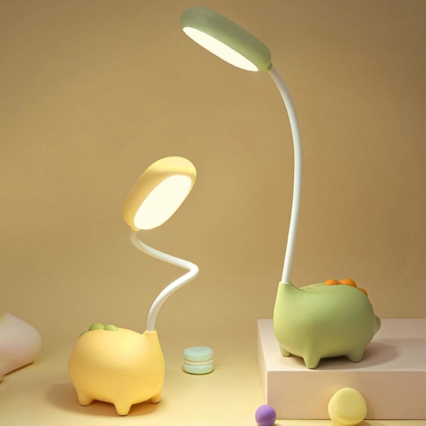 1/2/3/5 Kids LED Touch Sensor Skrivebordslampe 3Modes Dæmpbart bord Yellow 1 Pc