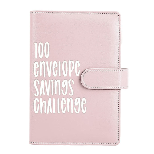 100 Envelope Challenge Binder Helppo ja hauska tapa säästää pink