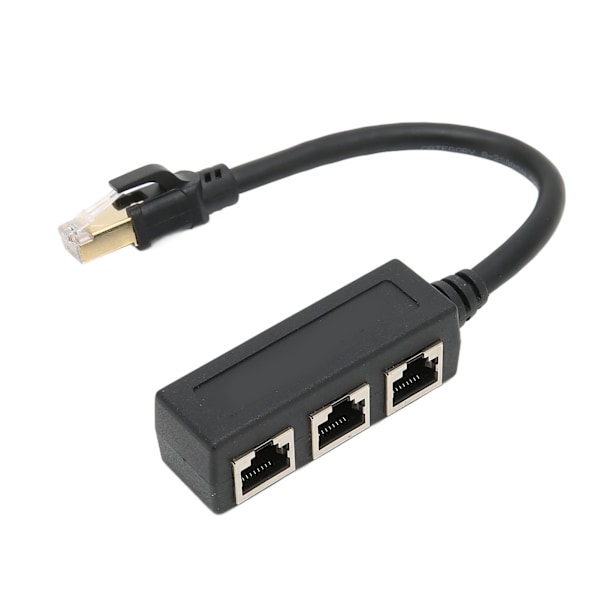 RJ45 Ethernet Adapter Kabel Forlænger 1 til 3 Port Fremragende Forbindelse Transmission Godt Signal Ethernet Socket Adapter