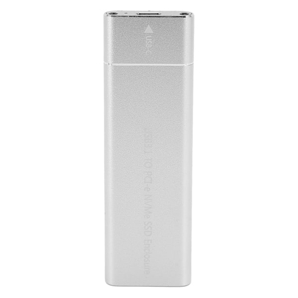 M.2 NVMe SSD-kapsling 10 Gbps 2 TB USB 3.1 Typ C UASP-protokoll Typ C SSD-kapsling för 2230 2242 2260 2280 SSD Silver OTG-kabel