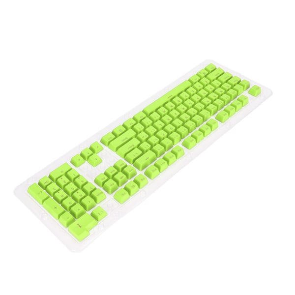 PBT Keycaps 106 Tangenter 2-Färgs Injektionsgjutning OEM Höjd Ljusgenomsläpp Anpassade Tangenter för Mekaniskt Tangentbord Grön