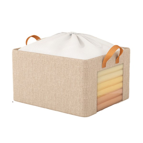 Klesoppbevaringsboks Fuktsikkert Stor Kapasitet Kurv For Stue Beige Extra Large