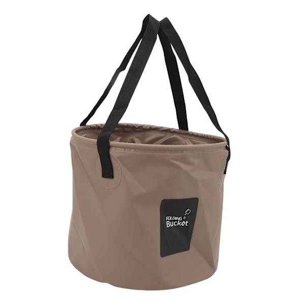 20L Portabel Campinghink PVC Vikbar Vattenhink Hög Kapacitet Hopfällbar Behållare för Utomhusaktiviteter Sandfärg